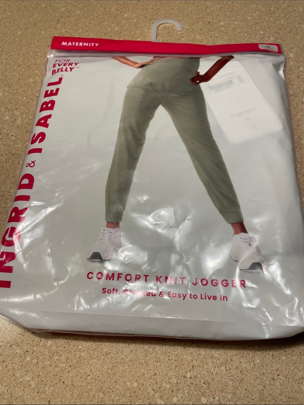 Ingrid & Isabel Stone Maternity Comfort Knit Joggers